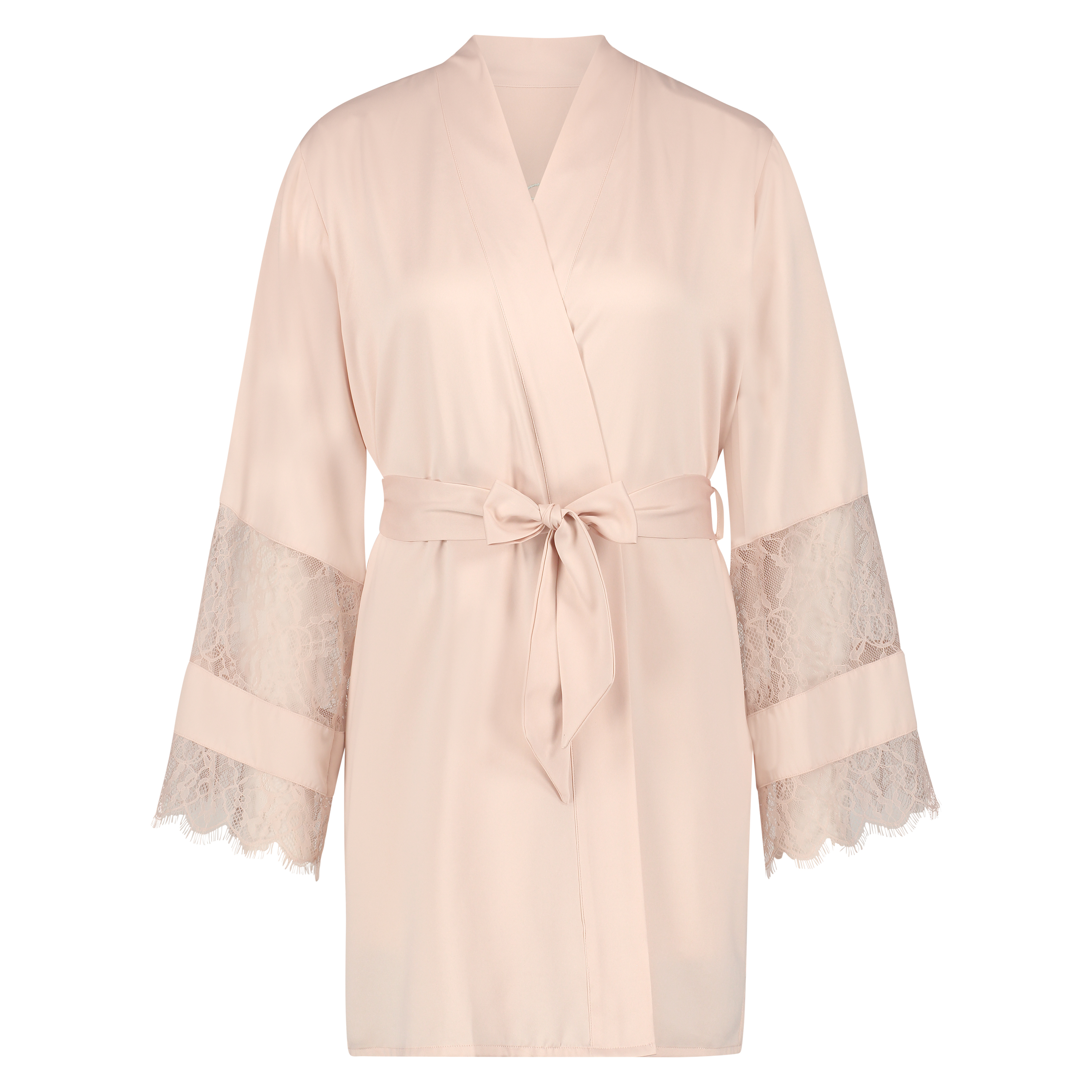 Kimono de sat&eacute;n Bridal, Rosa, main