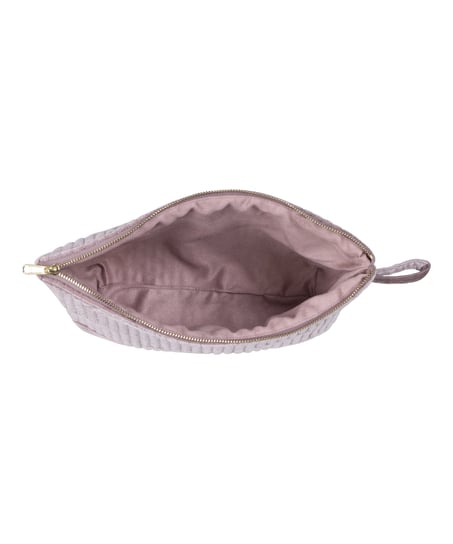 Neceser de maquillaje de terciopelo Grande, Morado