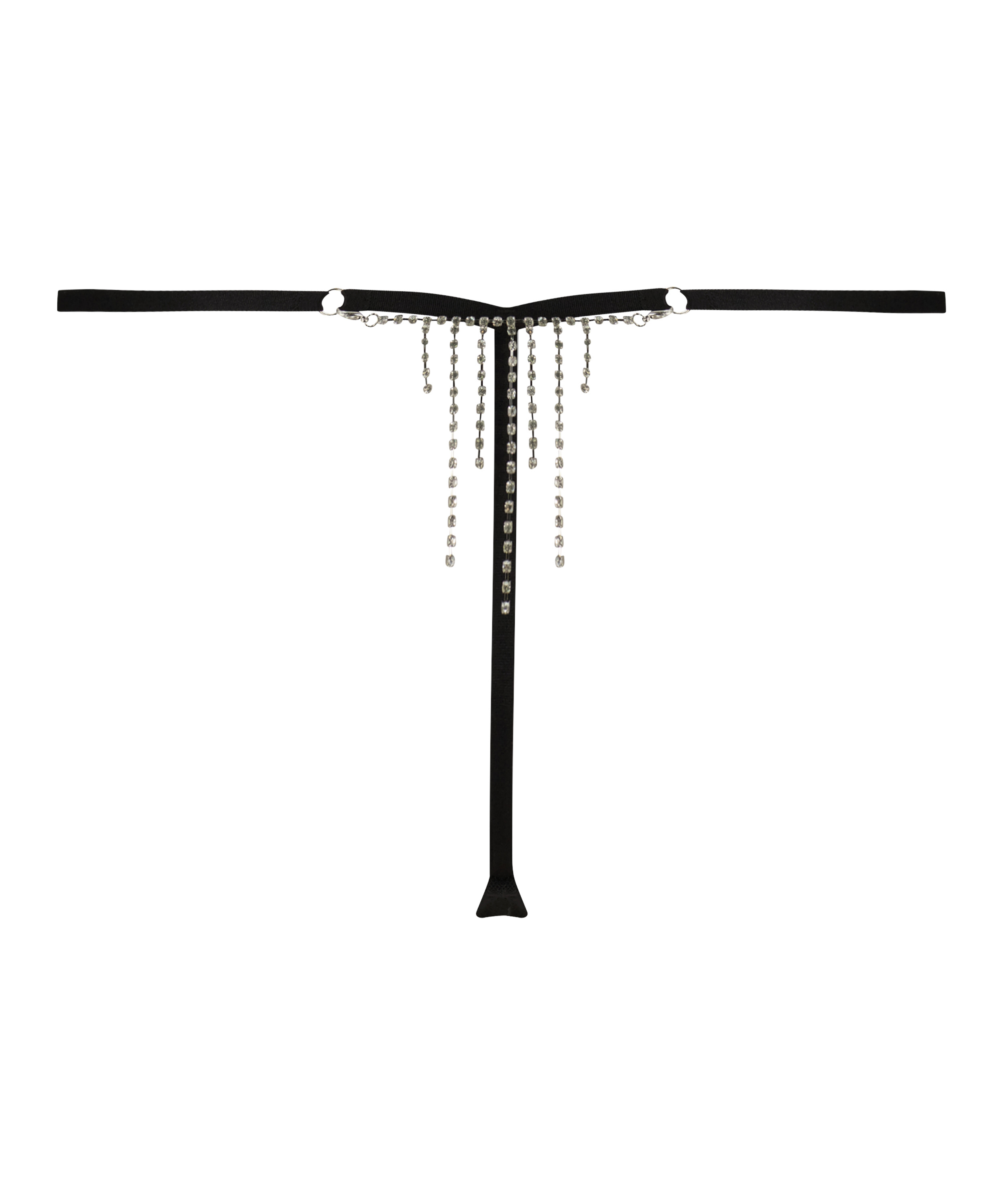 Tanga de tiro alto Samantha, Negro, main