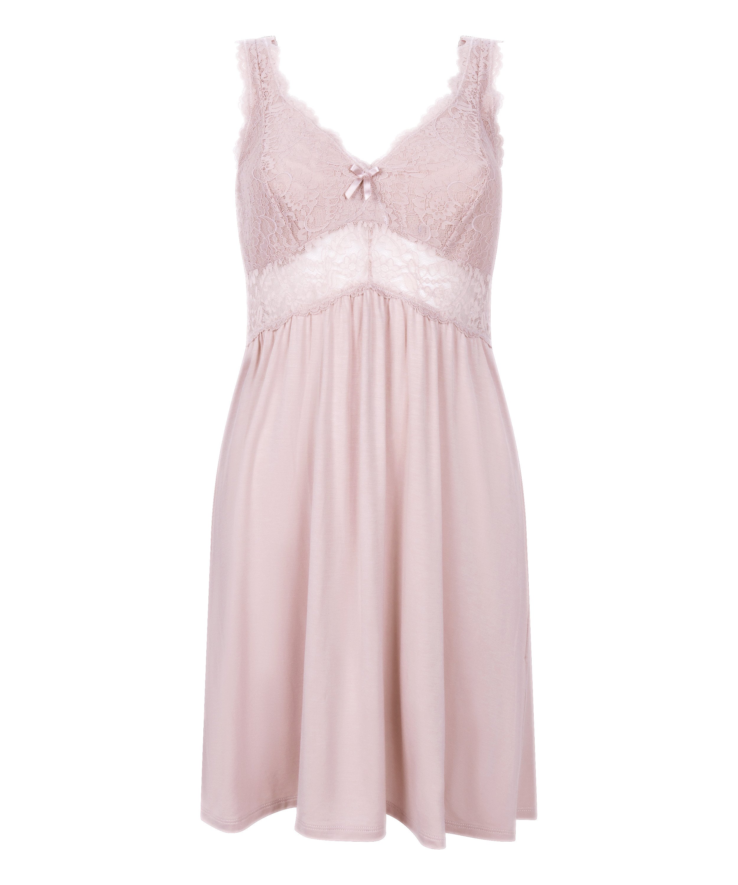 Vestido lencero Nora Lace, Rosa, main