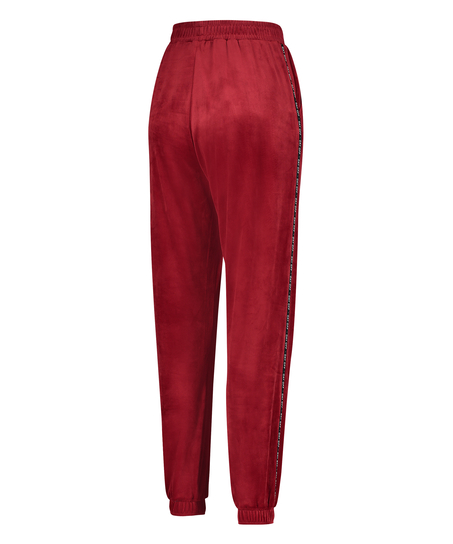 Tall Pantalón de deporte de terciopelo Loosefit, Rojo