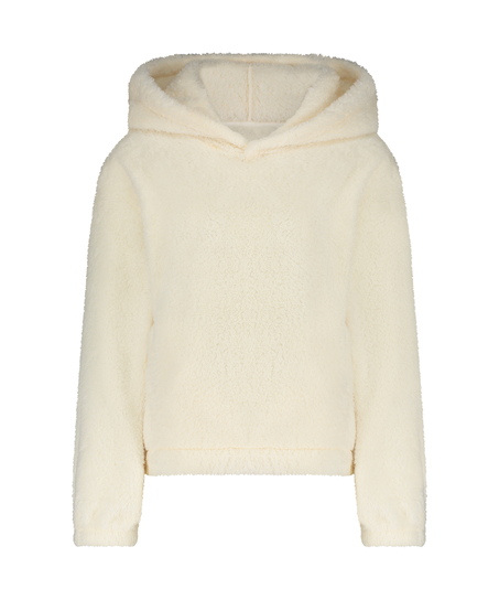 Sudadera con capucha Fleece Snuggle, Blanco
