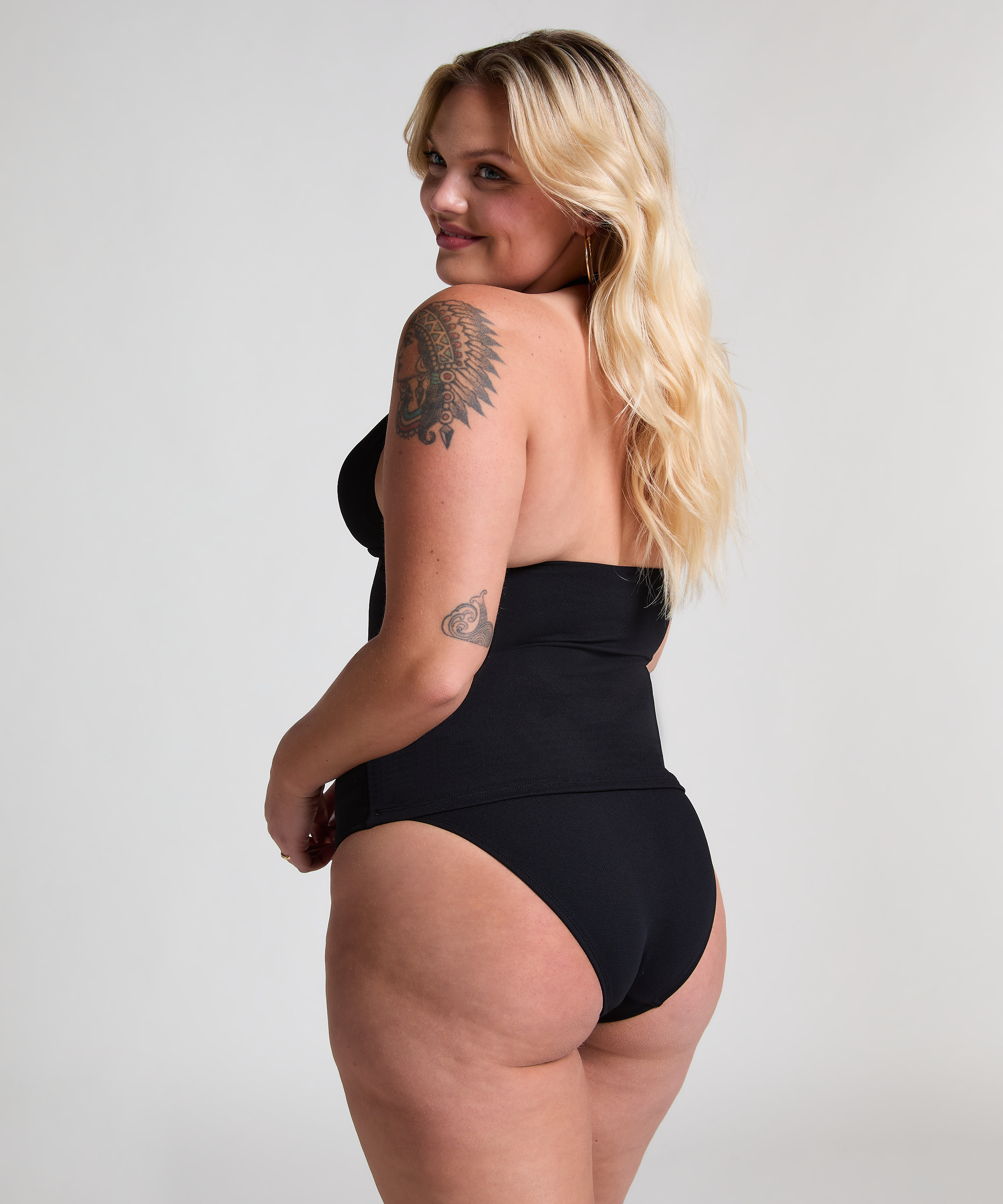 Tankini moldeador Holbox, Negro, main