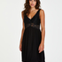 Vestido combinación Modal Lace, Negro