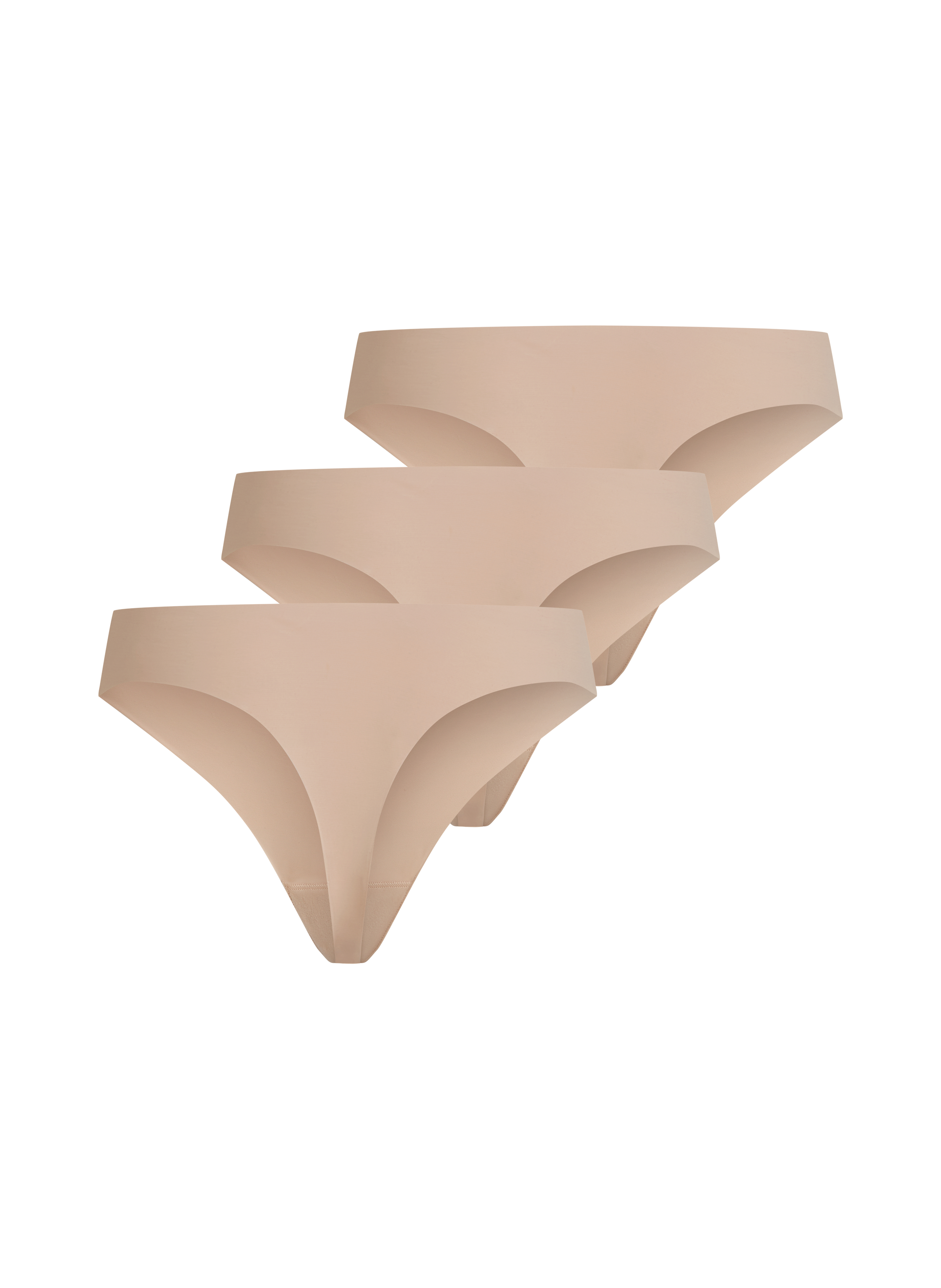 Lote de 3 tangas invisibles, Beige, main