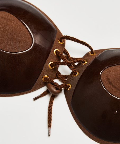 Sujetador push-up adhesivo, marrón