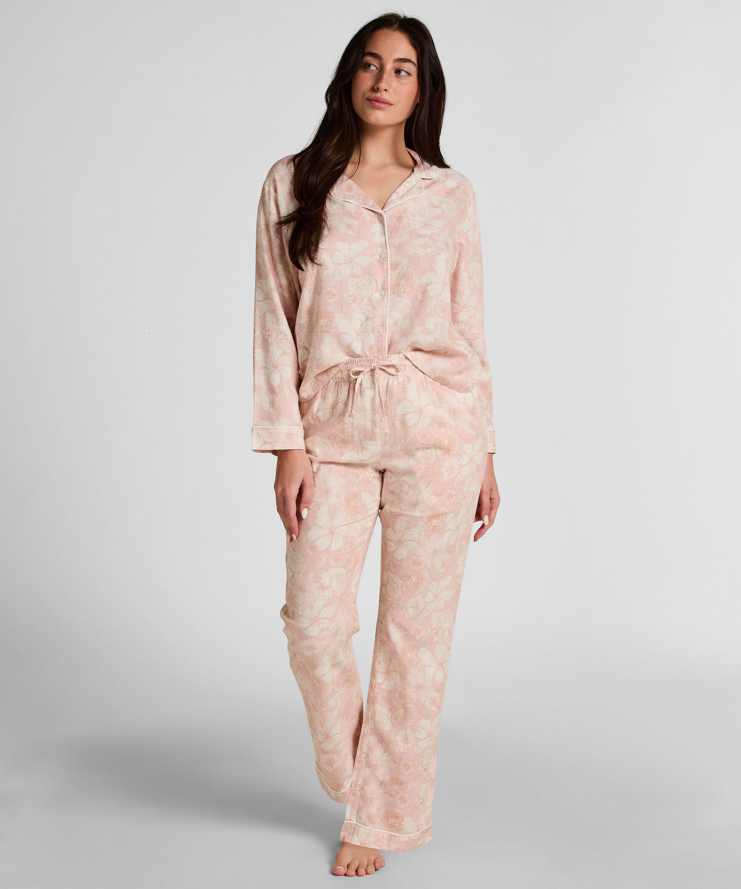 Pantalón Flower Linen, Rosa Pantalón Flower Linen, Rosa