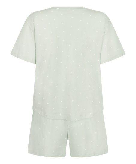 Conjunto de Pijama de Algodón, Verde