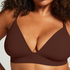 Triangular Bralette Smooth, Marrón