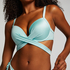 Top de bikini push-up con aros y relleno Sydney, Azul