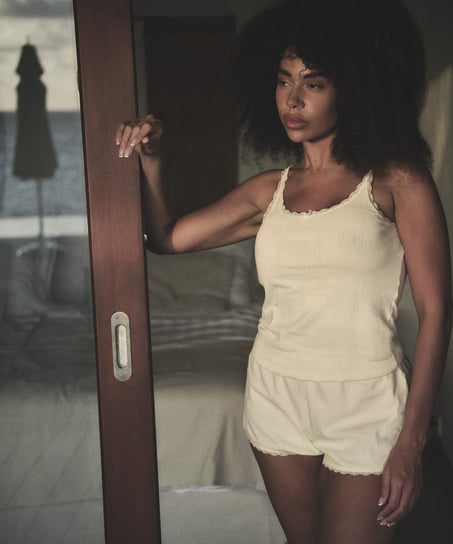 Short en pointelle, Amarillo