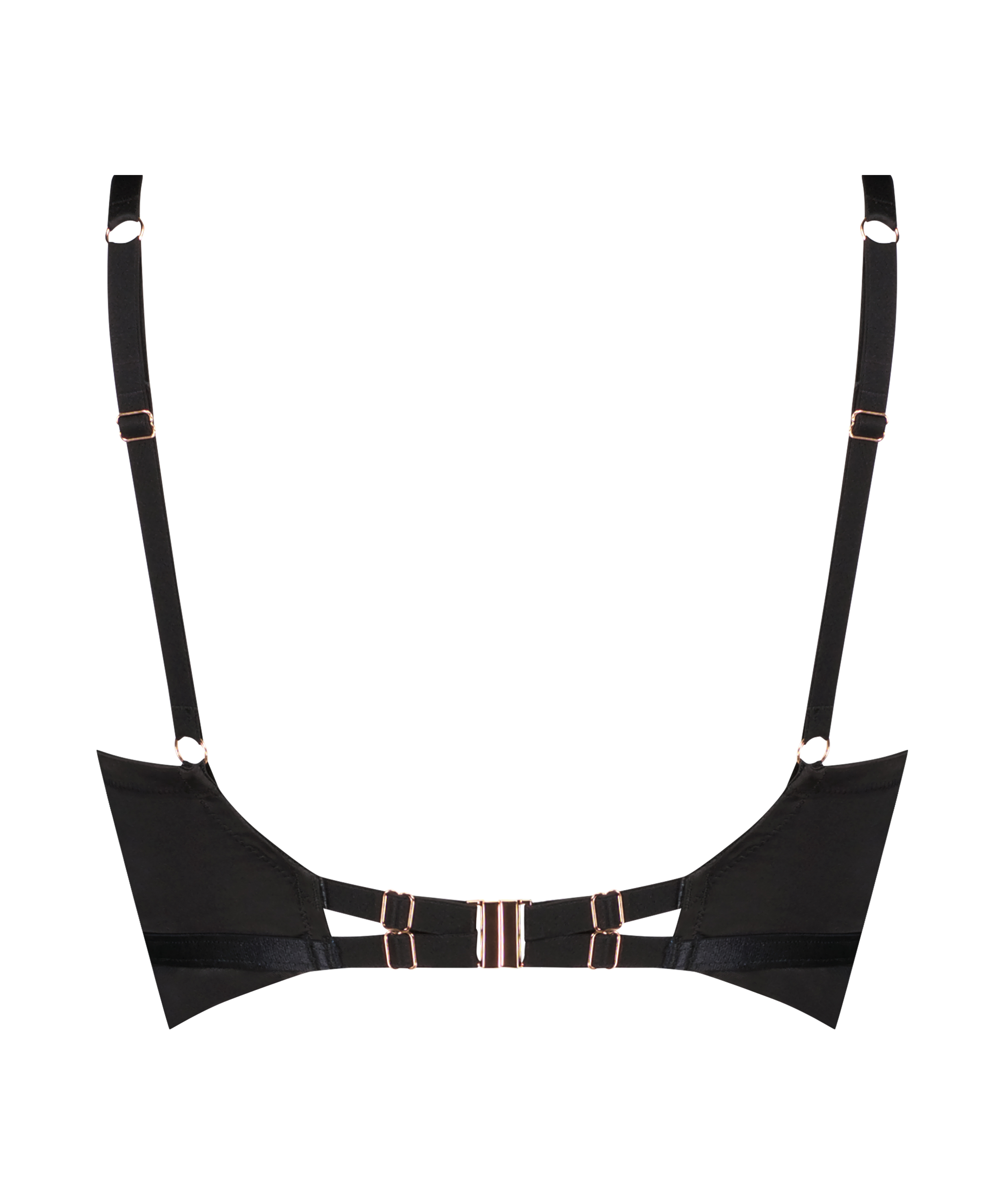 Sujetador push-up longline sin aros y relleno Magdalena, Negro, main