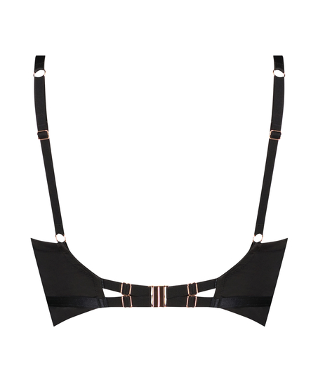 Sujetador push-up longline sin aros y relleno Magdalena, Negro