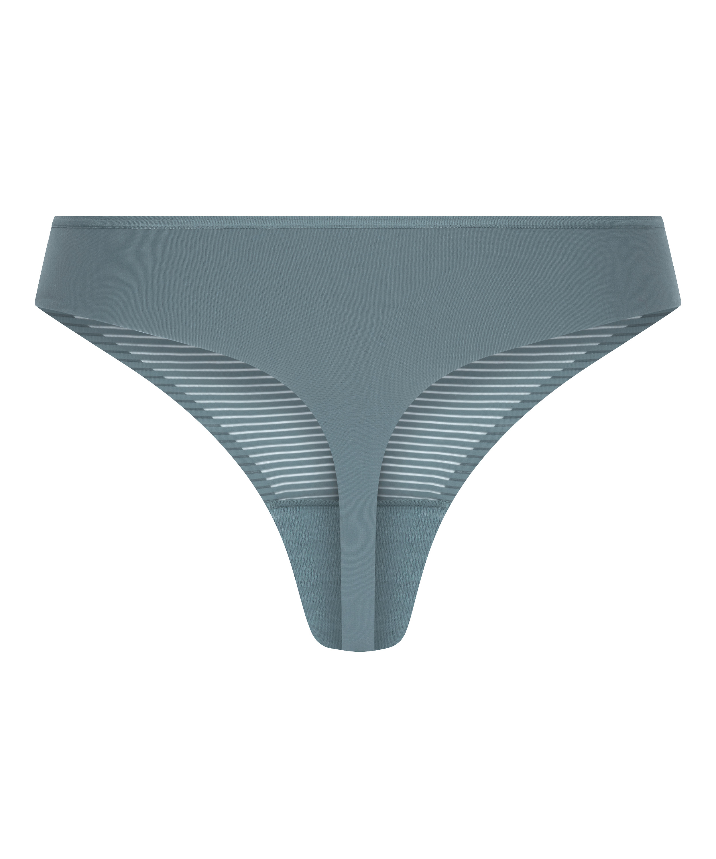 Tanga invisible Stripe mesh, Gris, main