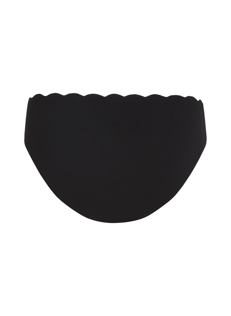 Parte de abajo de bikini Scallop Rio, Negro