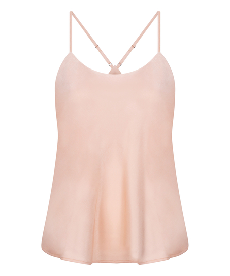 Camiseta top Satin Ayla, Rosa