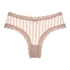 Brasile&ntilde;a en forma de V burn-out mesh, Beige