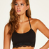 Bralette sin costuras Marine, Negro