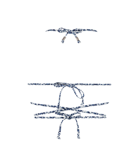 Top de bikini de triángulo Morocco, Blanco