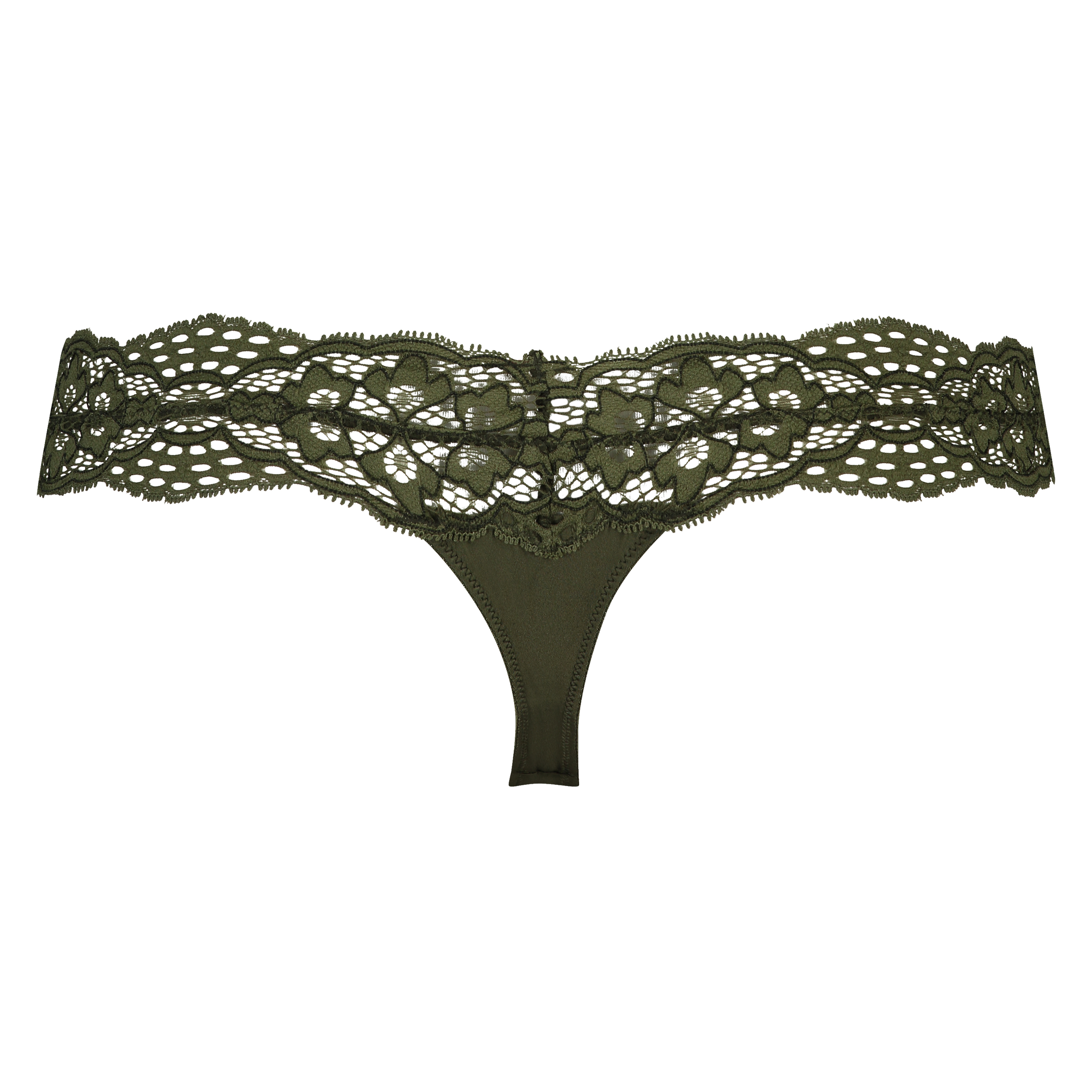 Tanga de corte ultra bajo en forma de V Mayra, Verde, main