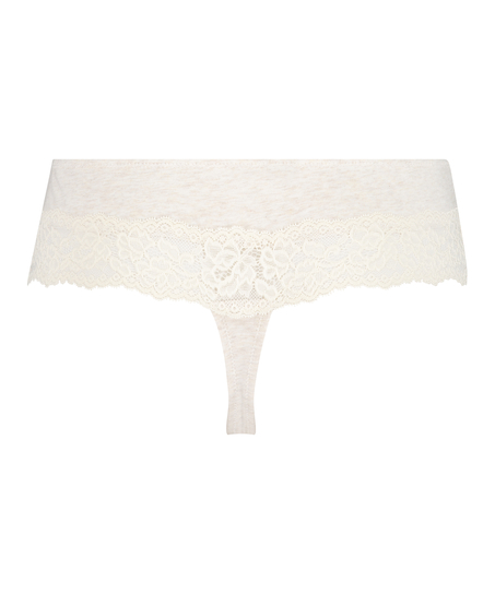 Tanga bóxer de algodón, Beige