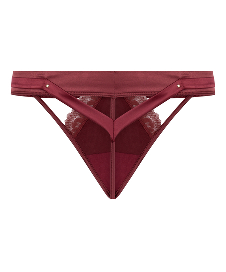 Tanga de talle alto Marjolein, Rojo