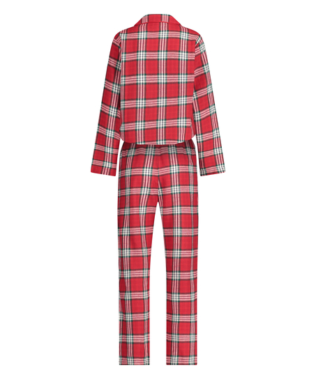 Conjunto de pijama Check Twill, Rojo