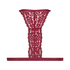 Bralette triangular preformado Rose, Rojo