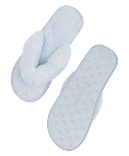 Zapatillas Fake Fur, Azul