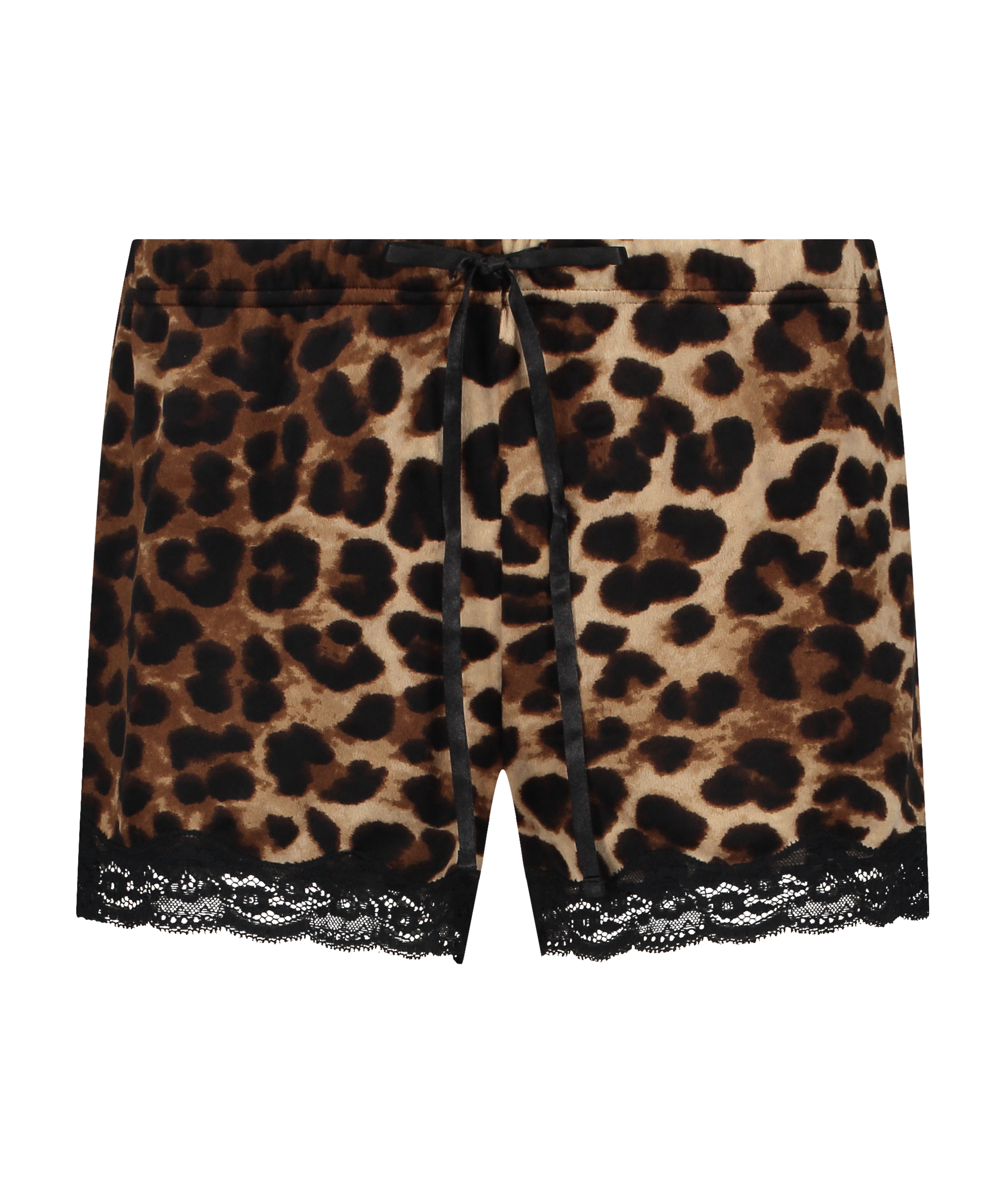 Pantalón corto Velours de leopardo, Negro, main