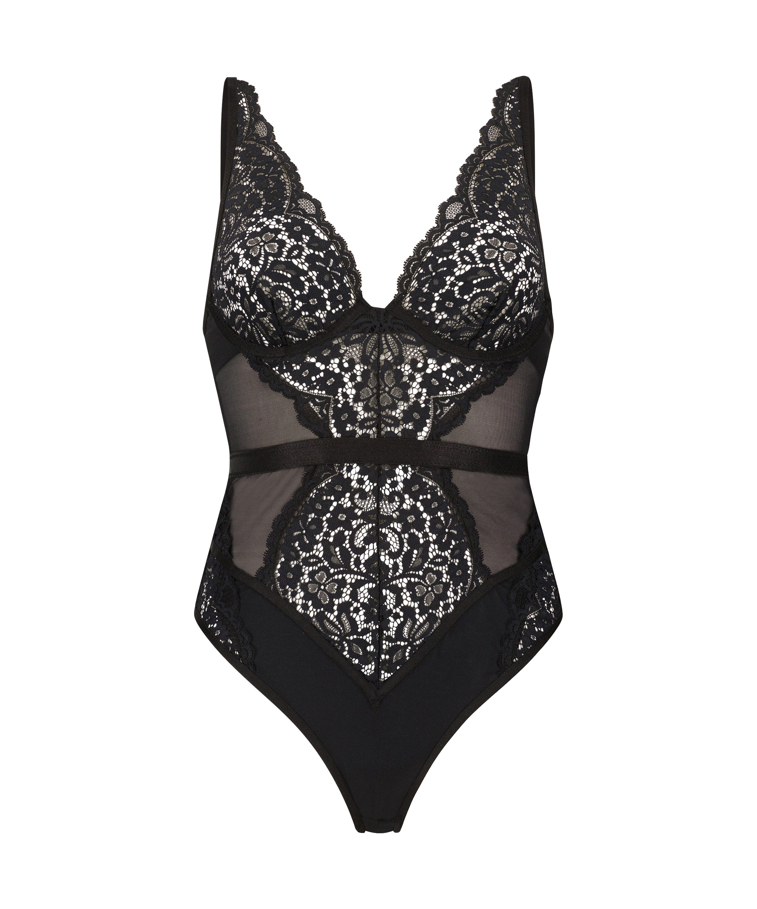 Bodi rosa con aros, Negro, main