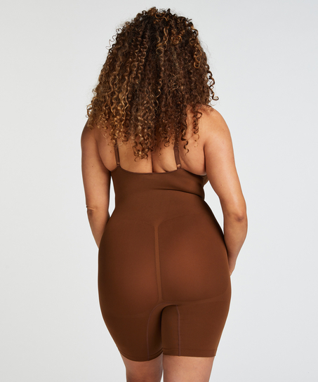 Bodi sin costuras para muslos m&aacute;s delgados, Rojo