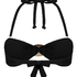 Top de bikini bandeau Cabo, Negro