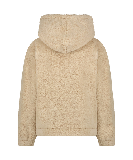 Sudadera con capucha Fleece Snuggle, Beige