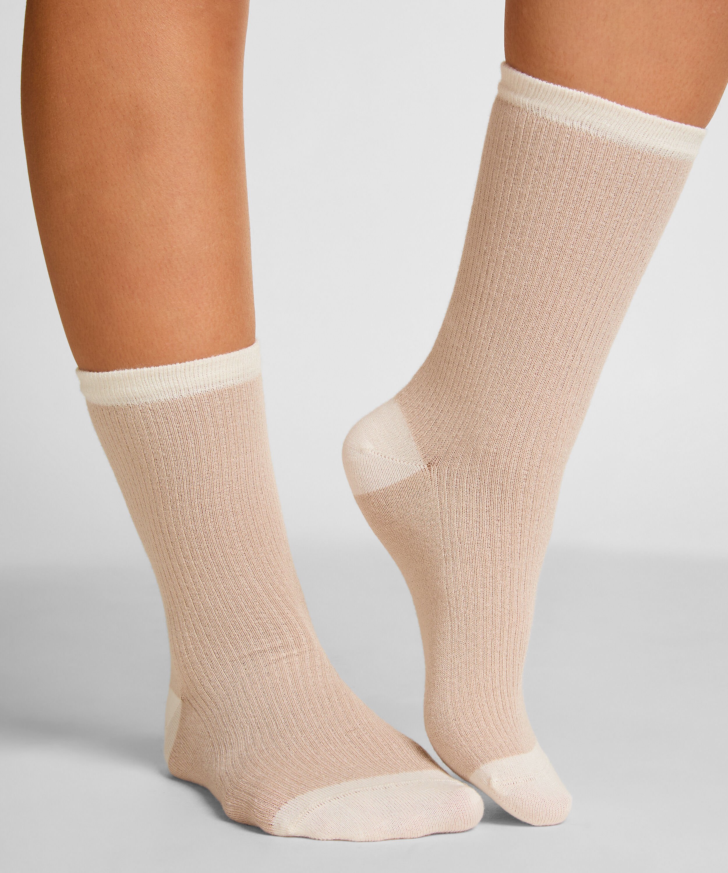 Calcetines de modal, Beige