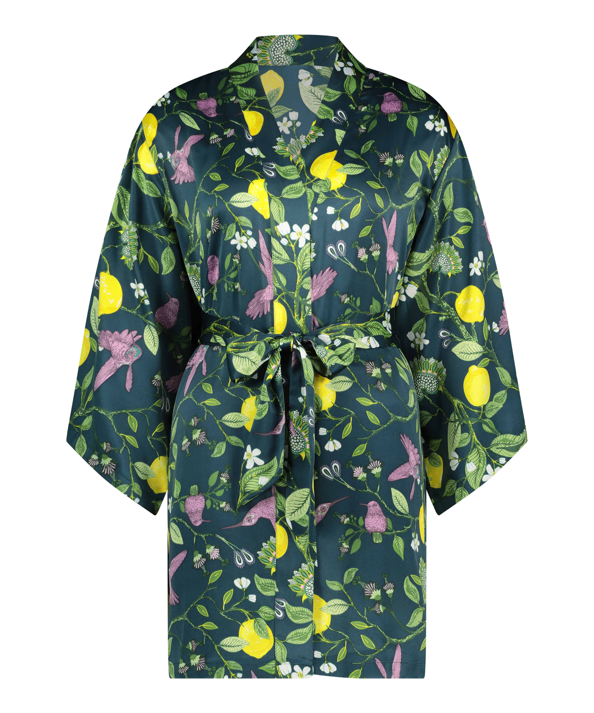 Kimono Satin, Azul, main