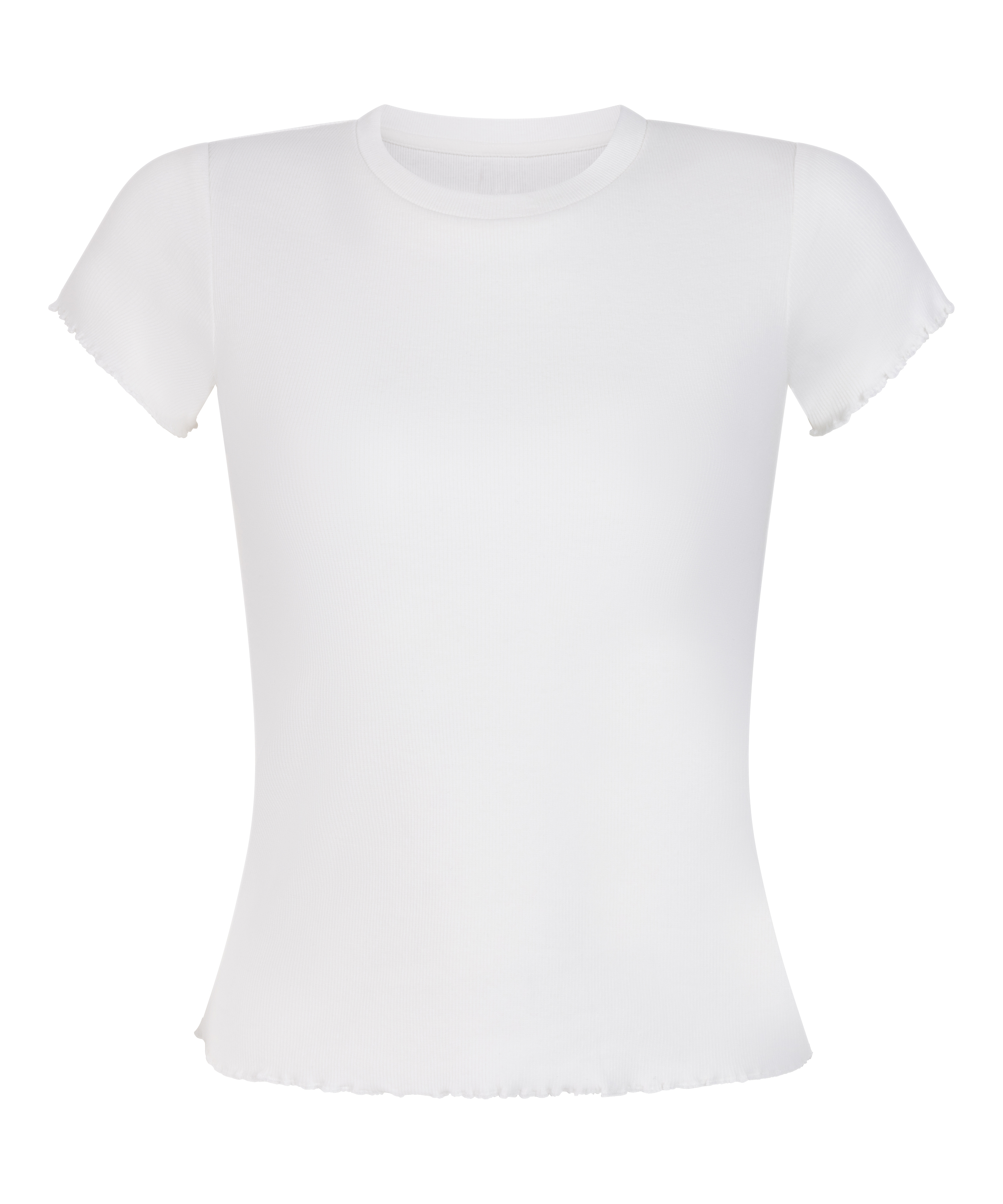 Camiseta de algod&oacute;n de manga corta, Blanco, main