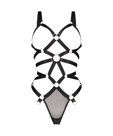 Private body con la entrepierna abierta Jesse, Negro