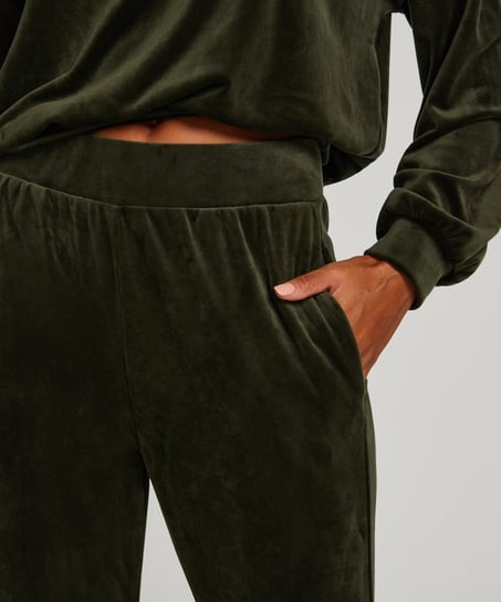 Pantalones de deporte Velours, Verde