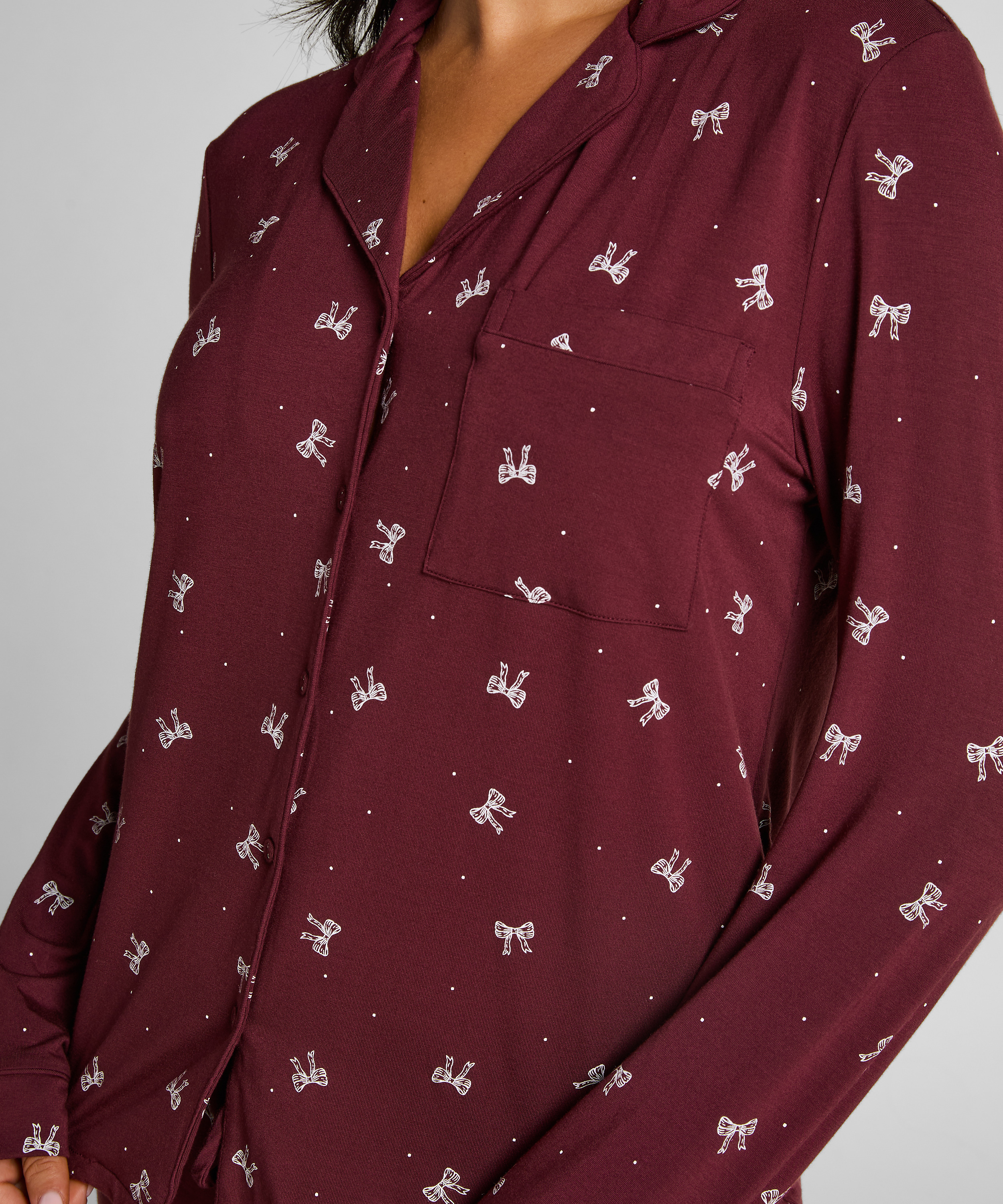 Chaqueta de manga larga de jersey Essentil, Morado, main