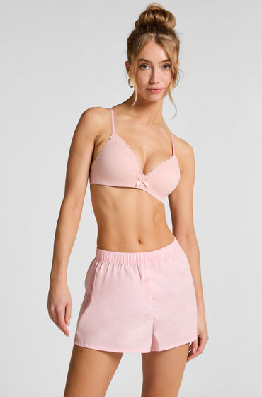 Hunkemöller Pantalón corto de algodón Rosa