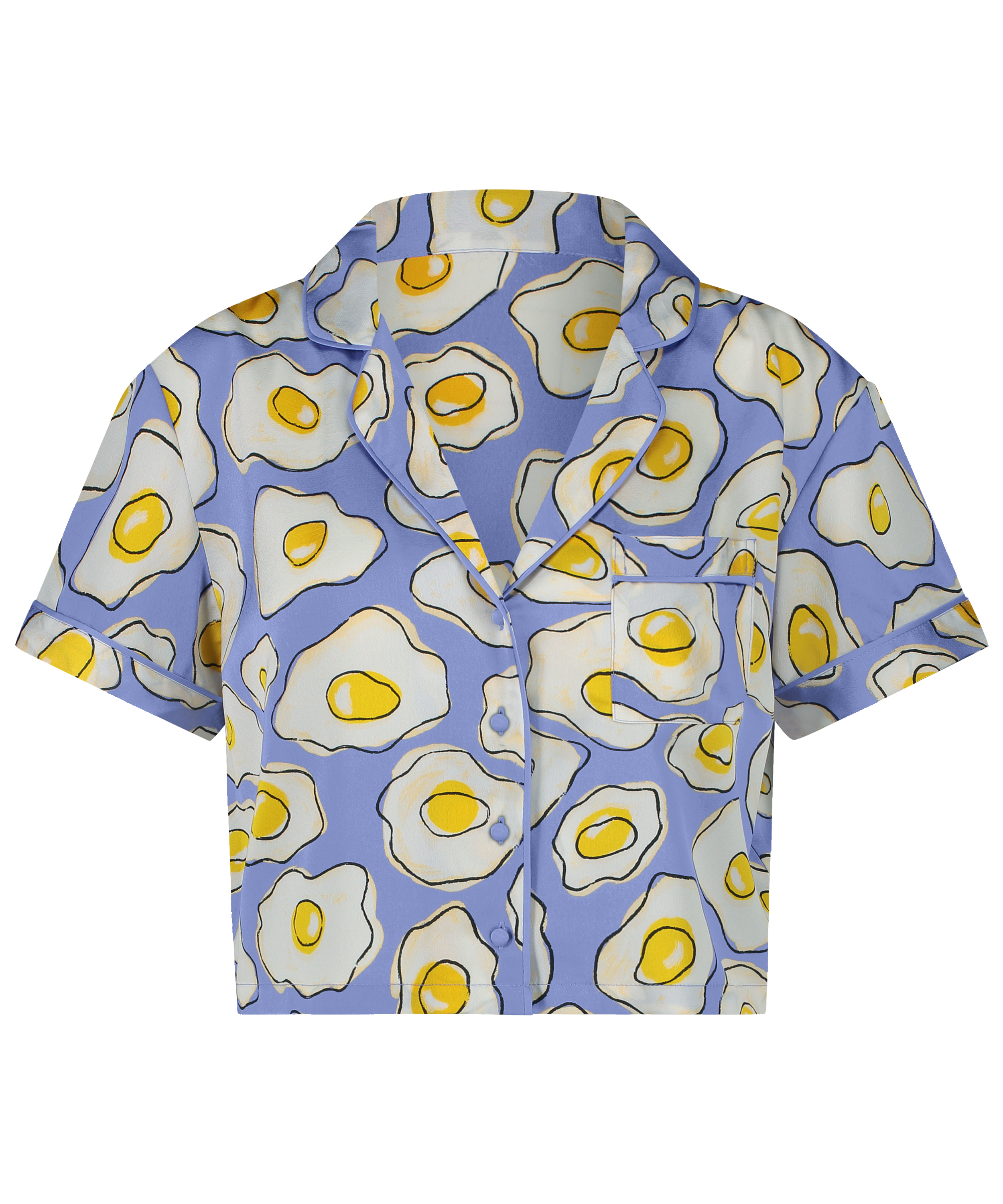 Chaqueta de manga corta de sat&eacute;n, Morado, main