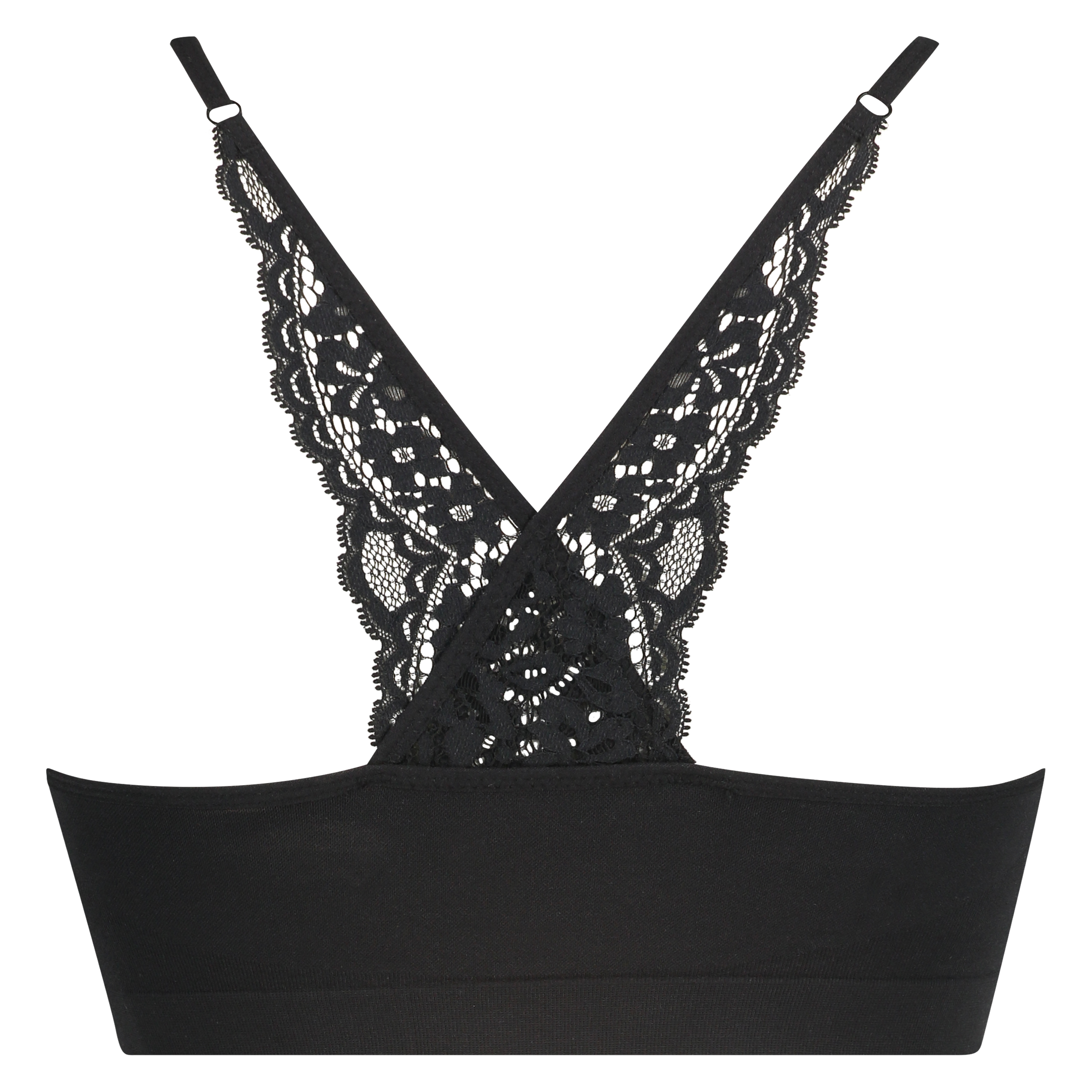 Bralette sin costuras Rose, Negro, main