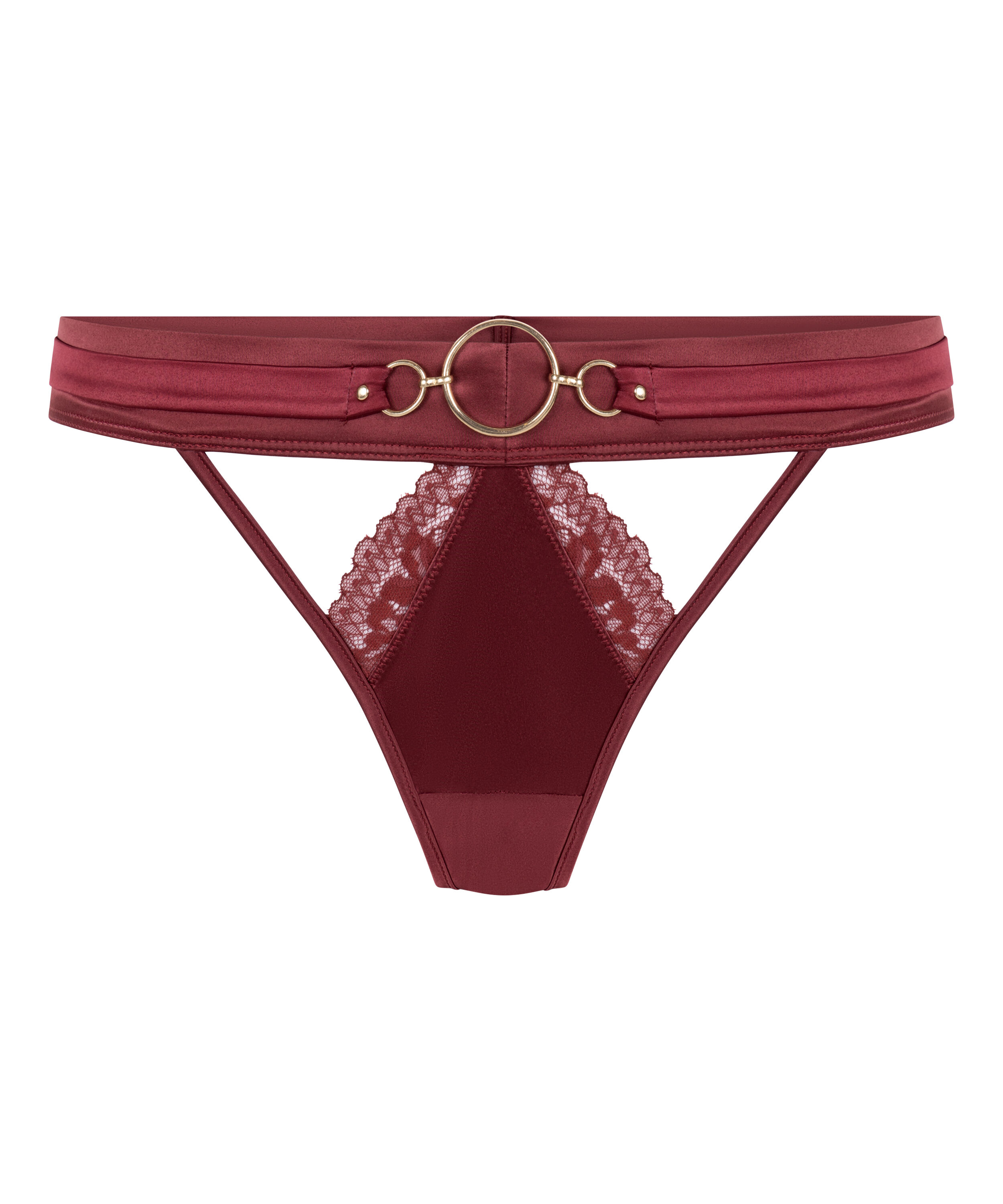 Tanga de talle alto Marjolein, Rojo