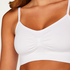 Strappy top sin costuras, Blanco
