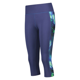 Capri con dise&ntilde;o y cintura alta de nivel 2 de HKMX, Azul
