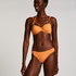 Braguita de Bikini Rio Scallop Lurex, Naranja