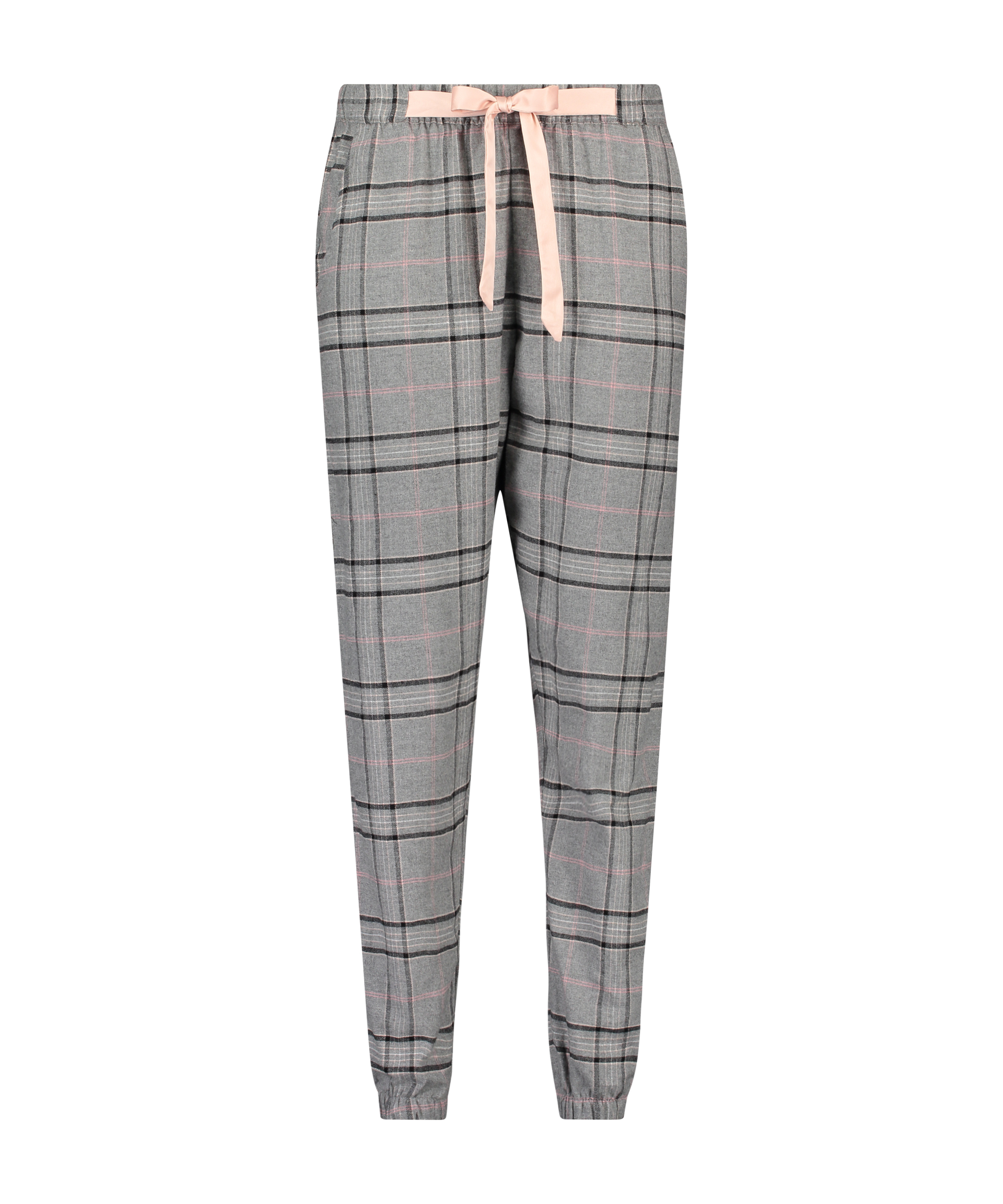 Petite Pantal&oacute;n de pijama Twill Check, Gris, main