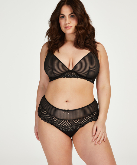 Tanga b&oacute;xer de tiro alto Lenix I AM Danielle, Negro