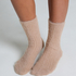 Calcetines peludos Liv, Beige